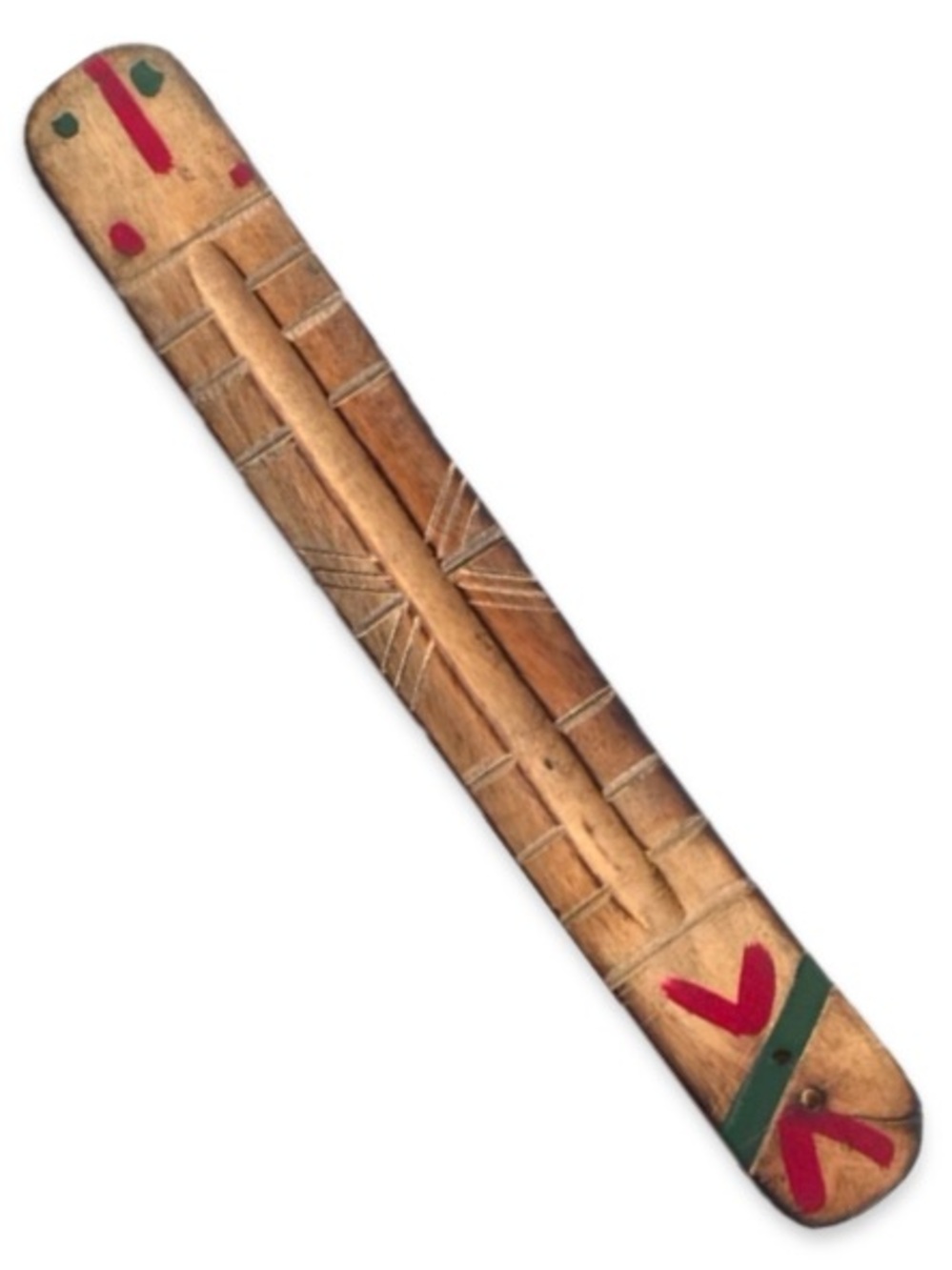 2/$20 Solid wood incense stick holder 10” long